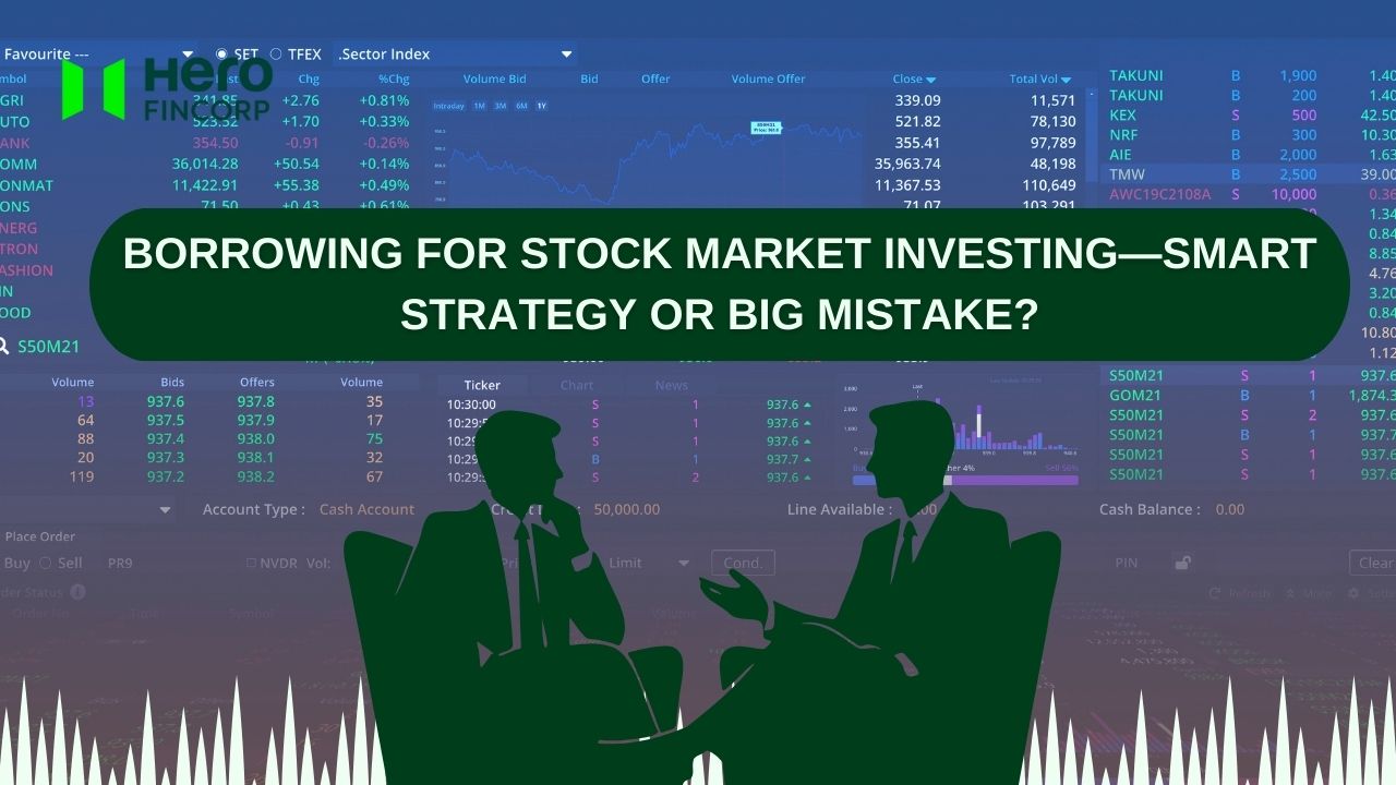 Financial risks of borrowing money to invest in the stock market.