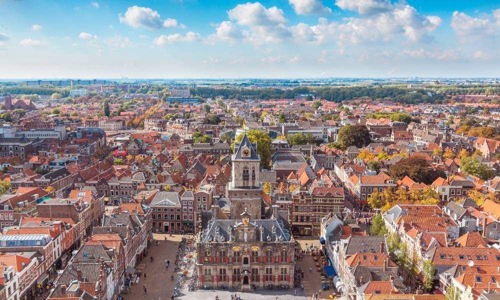 best places to travel in july :  Delft