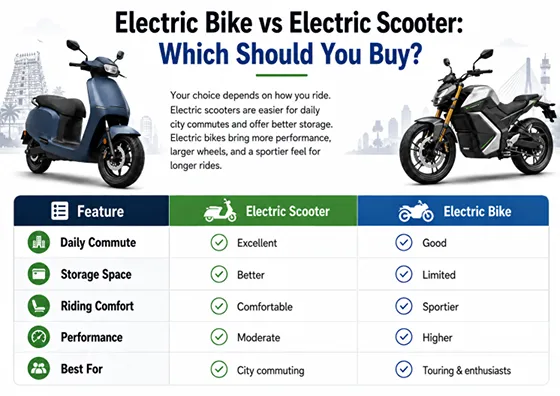 Electric Bike vs Electric Scooter