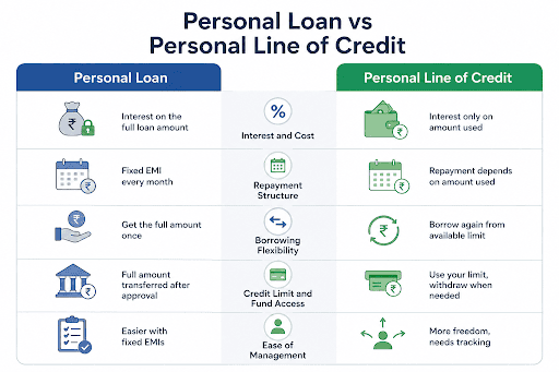 Personal Loan vs Line of Credit