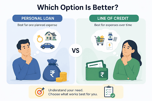 Personal Loan vs Line of Credit: Which Option Is Better?