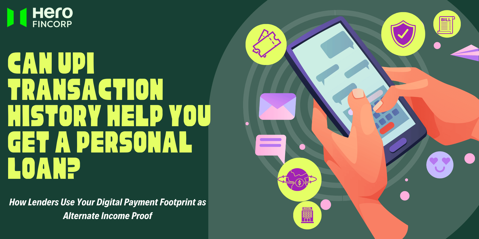 UPI Transaction history helping in getting a personal loan