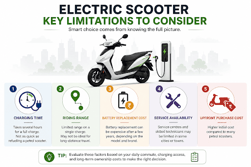 Electric scooters key limits