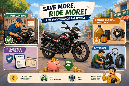 Cost of Maintenance of Motorcycles Below ₹1 Lakh