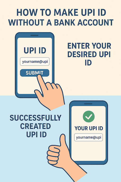 upi id without a bank account