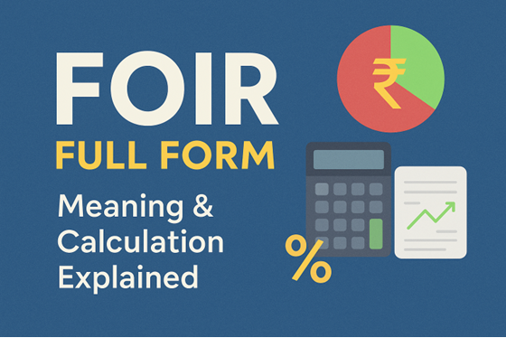 FOIR full form and calculation explained