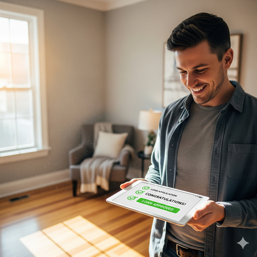 A positive, forward-looking image that shows the sense of relief and control that comes with finding a financial solution.