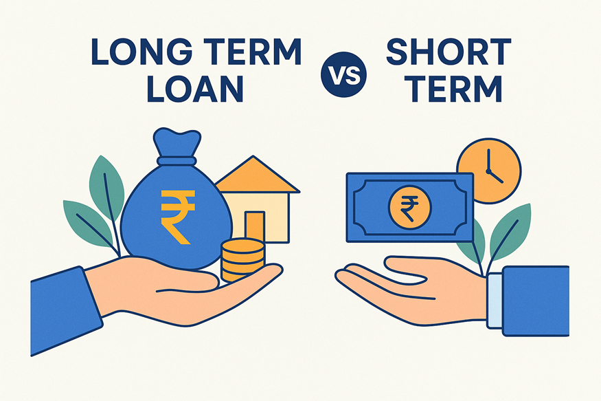 Difference between long term and short term loan