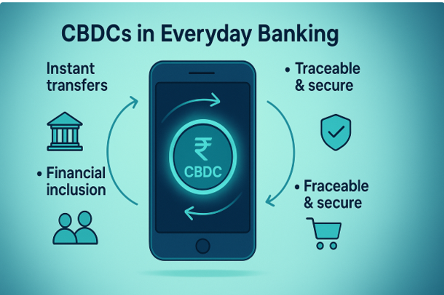 Image showing CBDCs enable instant, secure, traceable transfers and financial inclusion