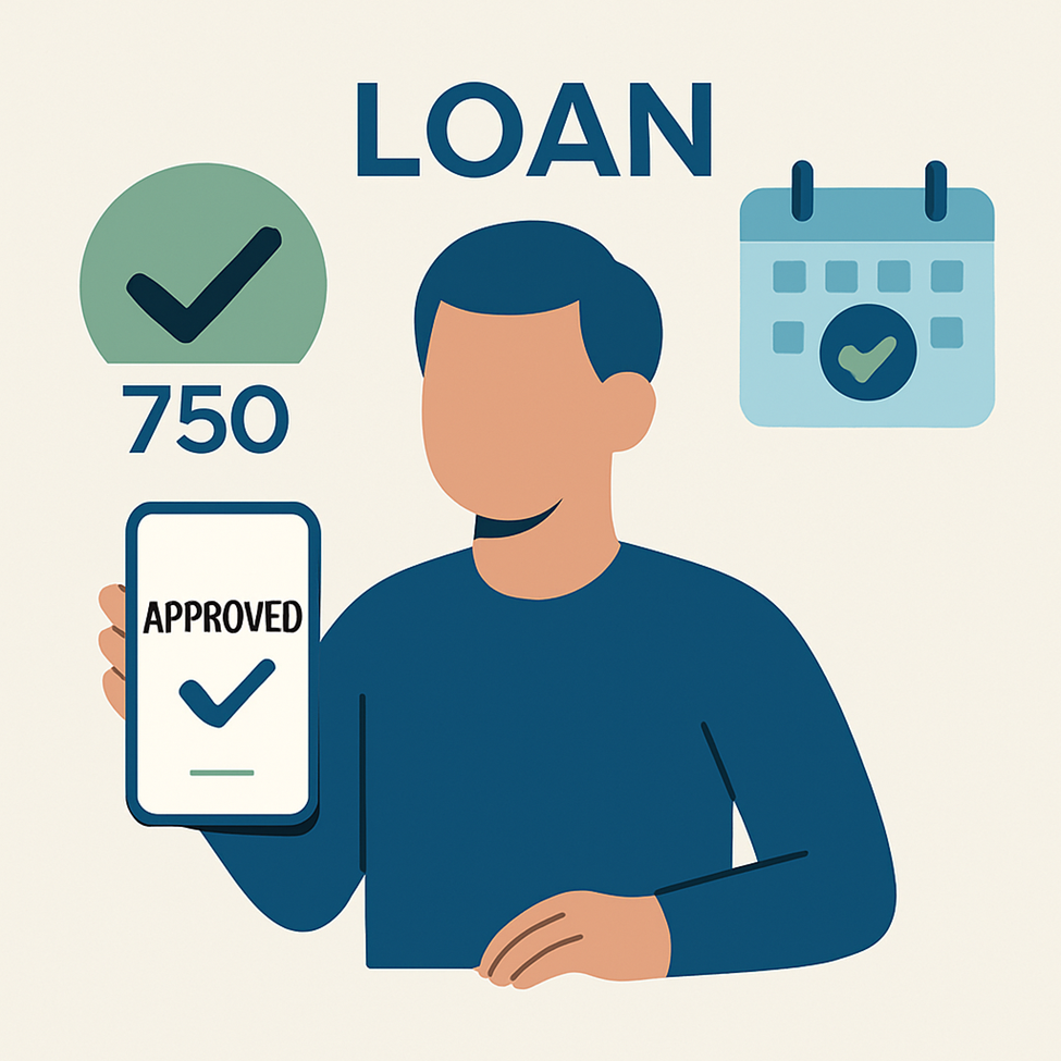 EMI payments affecting credit score with timely vs late repayment