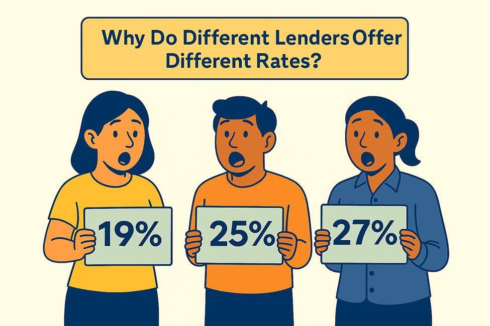 Different Lenders Offer Different Rates