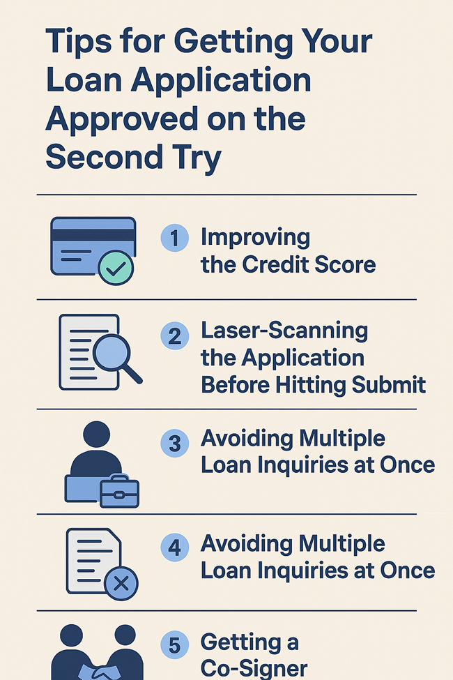 five tips for getting a personal loan approved on the second attempt
