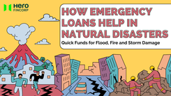 Illustrated guide on loan for emergency for flood, fire, and storm-related expenses