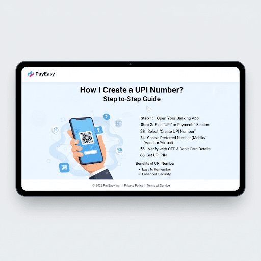How to Create a UPI Number? Step-by-Step Guide